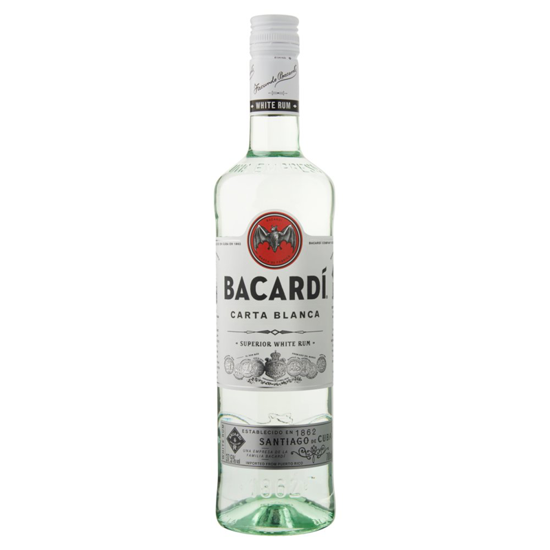 Bacardí Carta Blanca Rum 700 Ml