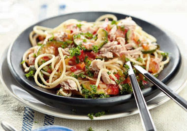 Spaghetti met tonijn