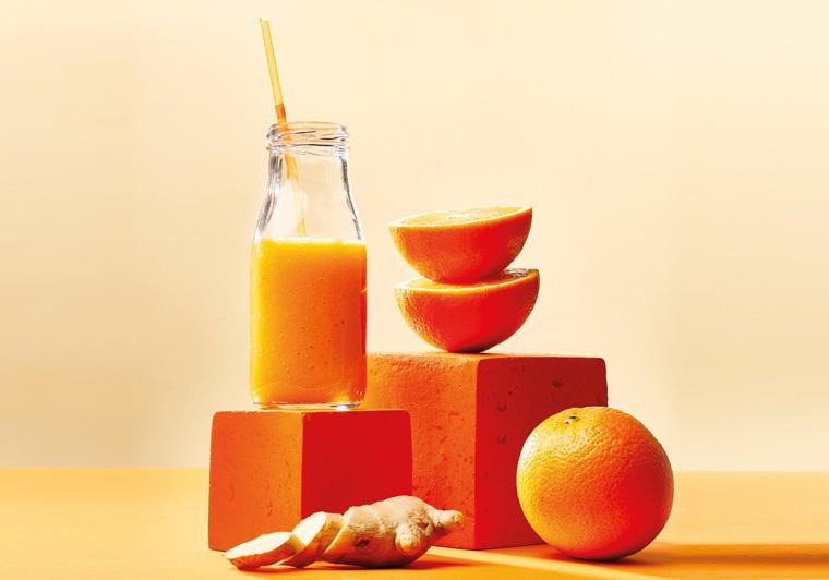 Oranje energy-smoothie